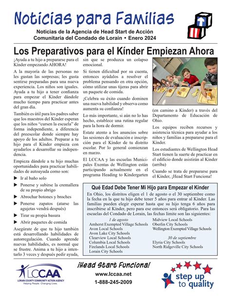 Noticias Para Familias Enero 2024 By LCCAA Issuu