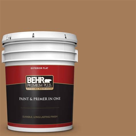 BEHR PREMIUM PLUS 5 Gal S280 6 Hazel Flat Exterior Paint And Primer