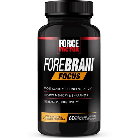 Force Factor Forebrain Focus Nootropic Brain Health Supplement For