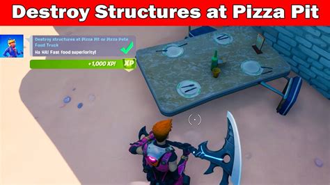 Destroy Structures At Pizza Pit Or Pizza Pete Food Truck Locations In