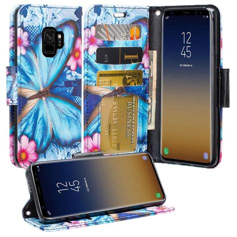 Galaxy S9 Plus Case For Samsung Galaxy S9 Plus Phone Cases Flip Folio Kickstand Feature Pu