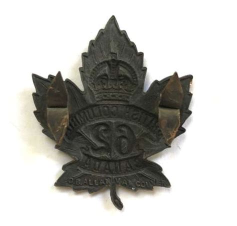 Canada Nd Bn Vancouver Cef Ww Cap Badge By O B Allan Vancouver