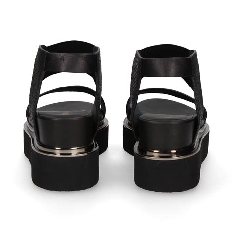 UNITED NUDE Sandalias cuña de Mujer RICO SANDA NEGRO