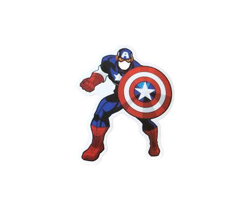 Captain America Holding Shield, Sticker of Captain America