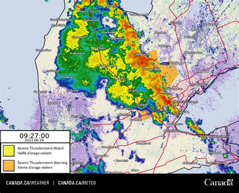 ECCC Weather Ontario On Twitter Severe Thunderstorm Warnings Are