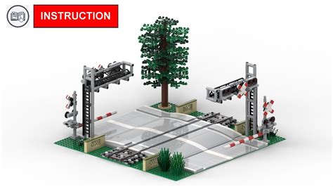 LEGO Train instruction Passages à niveau Railroad Crossing MOC