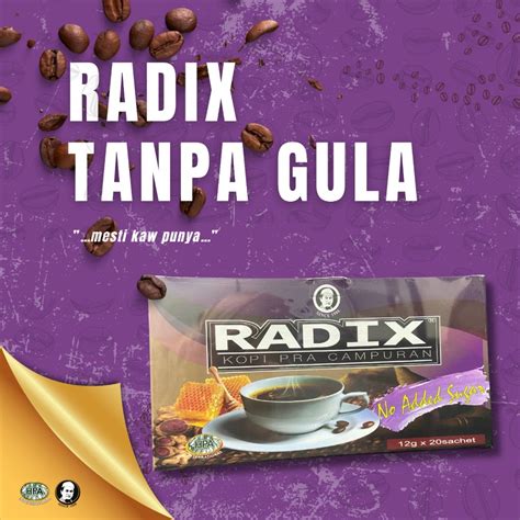 Kopi Radix Kunyit Hitam Tanpa Gula Shopee Malaysia