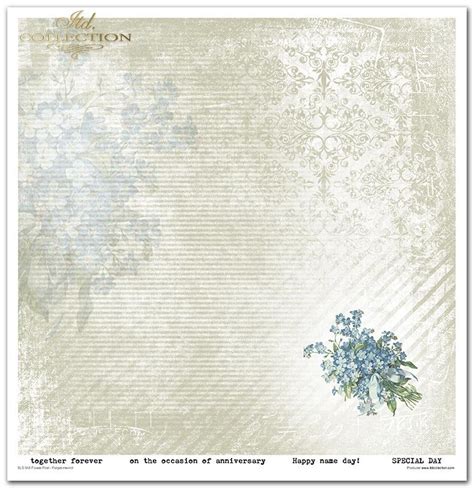 Zestaw Do Scrapbookingu SLS 045 Flower Post Forget Me Not Poczta