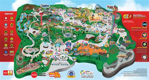 Six Flags Magic Mountain Map And Brochure Worksheets