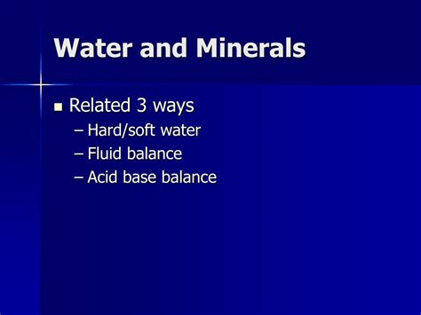 PPT - Chapter 9: Water and the Major Minerals PowerPoint Presentation, free download - ID:762713