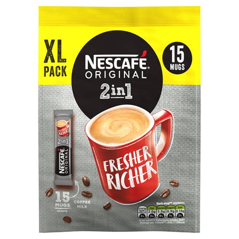 Nescafe Original 2in1 Instant Coffee 15 X 10g Sachets Iceland Foods