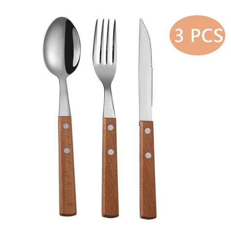 Chuank Stainless Steel Flatware Set Spoons And Forks Cutlery Serving