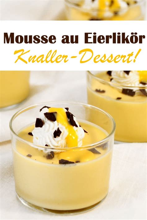 Mousse au Eierlikör Knaller Dessert mix dich glücklich Thermomix