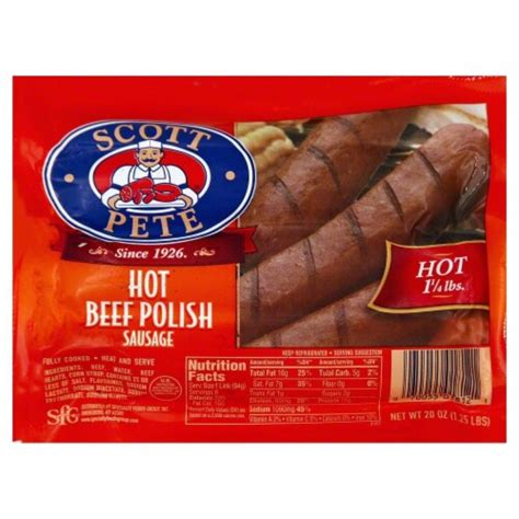 Scott Petersen Hot Beef Polish Sausage 24 Oz Pick ‘n Save