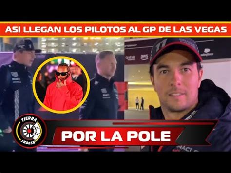 ASI HA LLEGADO CHECO PÉREZ Y TODOS LOS PILOTOS AL CIRCUITO DE LAS VEGAS