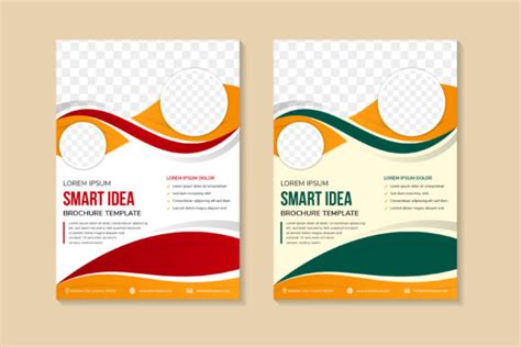 Cover Vertical Curve Orange Flyer Graphic By Noory Shopper Creative