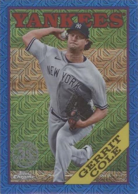 2023 Topps Series 2 1988 Topps Chrome Silver Pack Mojo Blue Refractor