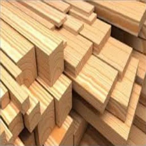 Rectangular 8 Feet Brown Pine Wood Planks Thickness 1 Inch At Rs 714