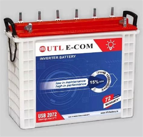 12 V UTL UTT 2072 200AH Inverter Battery At Rs 16500 In Darbhanga ID