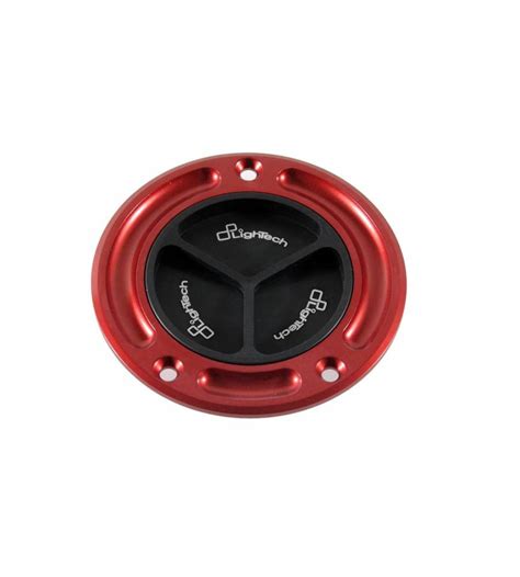 Bouchon de réservoir LIGHTECH noir rouge à vis Honda