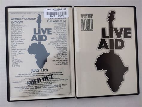 Live Aid 4 Dvd Set 1985july 13 Feed The World Ebay