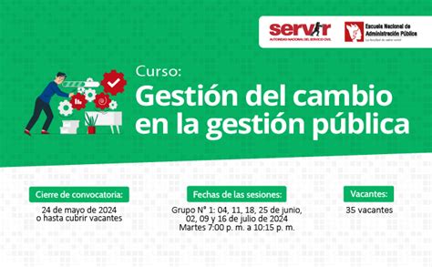 Curso Gestión Del Cambio En La Gestión Pública Campañas Escuela