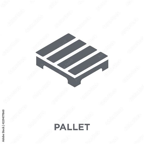 Pallet Icon From Delivery And Logistic Collection Stock Vector Adobe