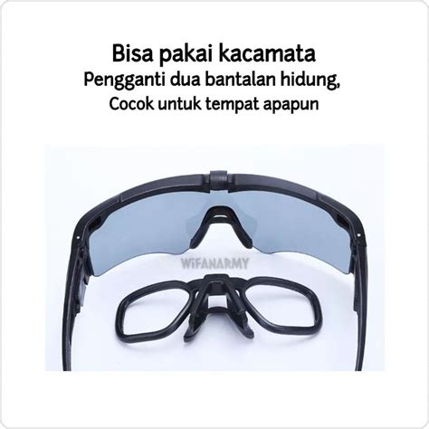 Jual Kacamata Tactical Ess Crosbow Original 3 Lensa Kaca Eye Safety Terbaru Kualitas Terbaik