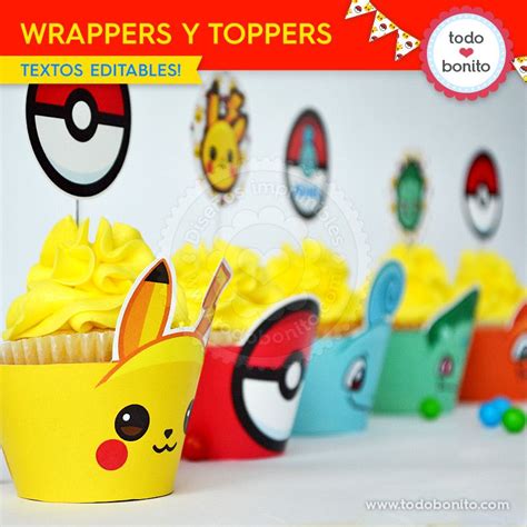 Kits Imprimibles Pokémon para una fiesta genial Todo Bonito