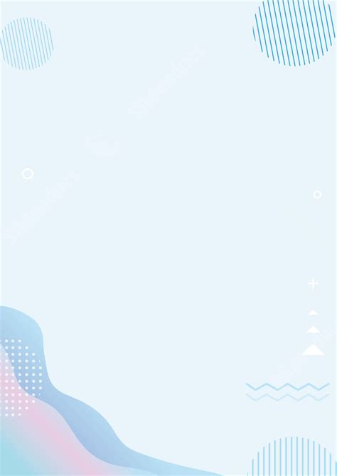 Geometric Wave In Blue Hue Page Border Background Word Template And