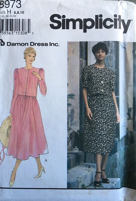 Simplicity 8973 Sewing Pattern Vintage Uncut Etsy