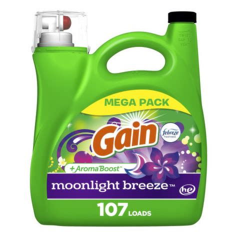 Gain Liquid Laundry Detergent Moonlight Breeze 107 Loads 154 Oz