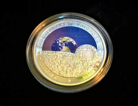 Greece 6 Euro Silver Coin 50th Anniversary Of The Moon Landing 2019