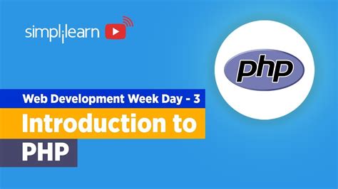 Web Development Week Day 3 PHP Full Course PHP Tutorial For