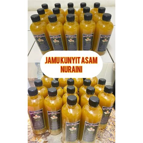 Botol Rm Jamu Kunyit Asam Jus Kunyit Asamoriginal Tanpa