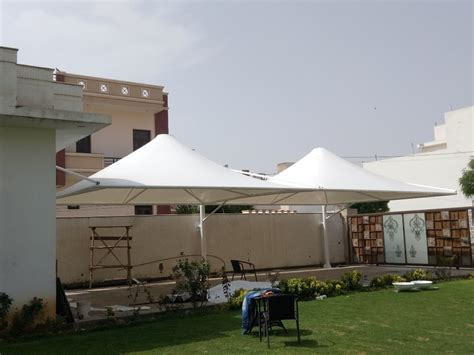 Pyramid Prefab Pvc Gazebo Tensile Structure For Outdoor Polished At