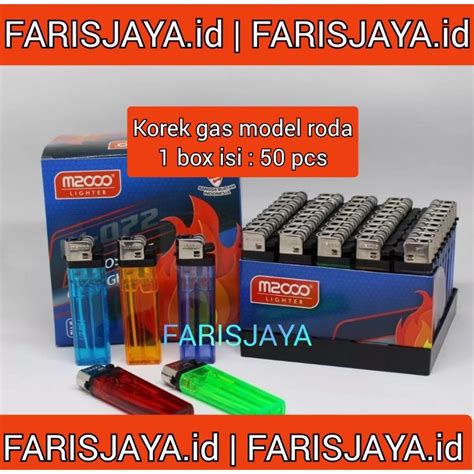 Jual Korek Gas Premium M2000 Model Roda 1 Box Isi 50 Pcs Shopee Indonesia