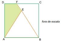 Famema A Figura Mostra Um Quadrado Abcd Cm De Lado E Um