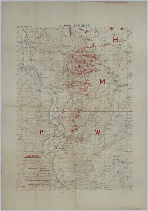 Map of the Positions and Movement of German Artillery | Harry S. Truman