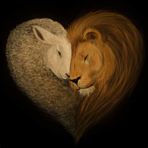 Lion And Lamb By Raro On Deviantart Leão E Cordeiro Arte Jesus Cordeiro