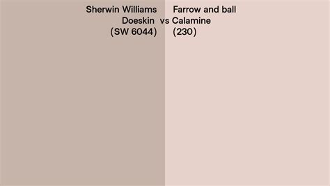 Sherwin Williams Doeskin Sw 6044 Vs Farrow And Ball Calamine 230