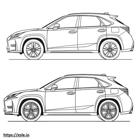 Lexus Nx Awd F Sport Kolorowanka