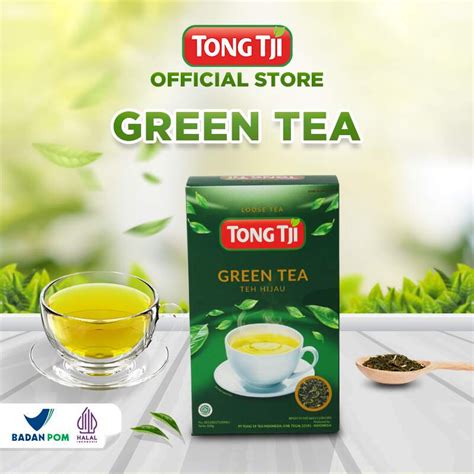 Jual Tong Tji Green Tea 1 Pack Isi 100 Gram Teh Seduh Loose Tea