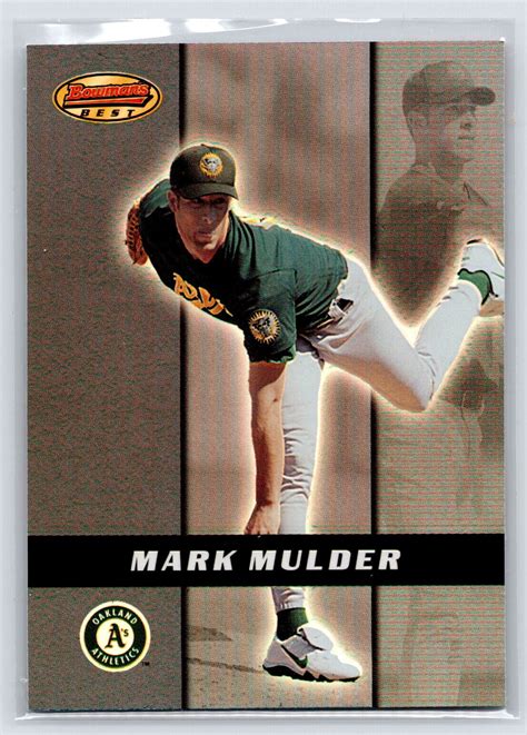 2000 Bowman S Best 123 Mark Mulder Oakland Athletics Baseball Card EBay