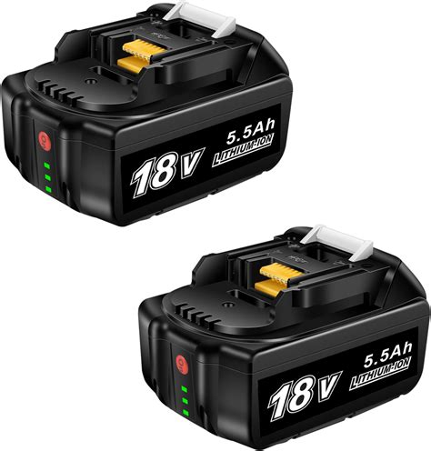 Makita Genuine Bl1850 18v 50ah Li Ion Lxt Battery Pack Of 2