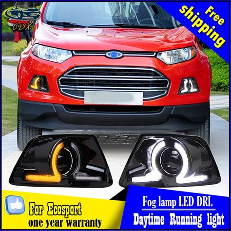 Luces Led De Circulaci N Diurna Con Estilo Para Coche Para Ecosport