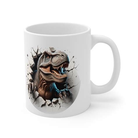 3d Trex Mug Realistic Tyrannosaurious Rex Mug Dinosaur T Mug