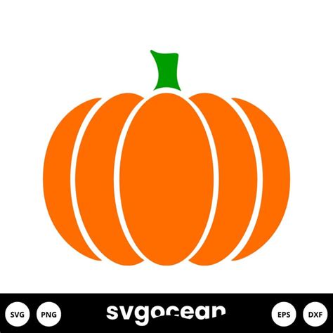 Pumpkin Silhouette Svg vector for instant download - Svg Ocean — svgocean