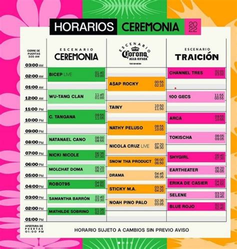 Festival Ceremonia Cdmx Horarios Y Precio De Los Boletos Tikitakas