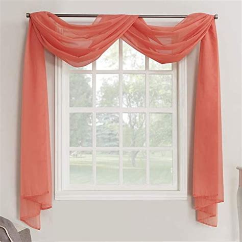 Solid Sheer Window Scarf | Decotex - Walmart.com